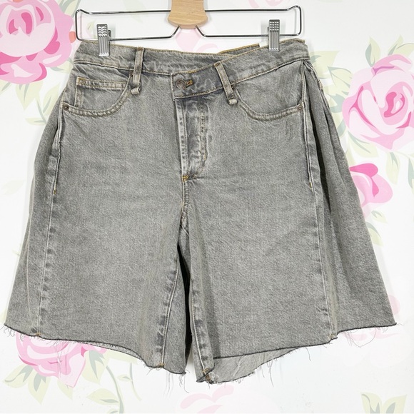 NEW Free People We The Free Boomerang Full Moon High Rise Long Shorts 26 - Picture 1 of 15